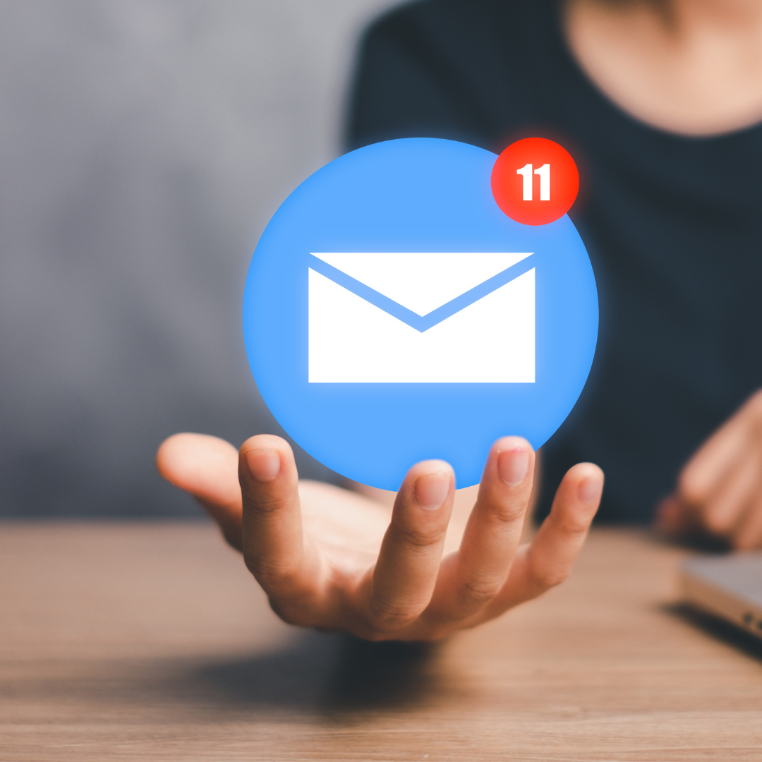 Inbox symbol with 11 unread messages
